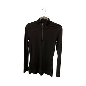 Smartwool Merino Wool Black 1/4 Zip Sweater Size Medium